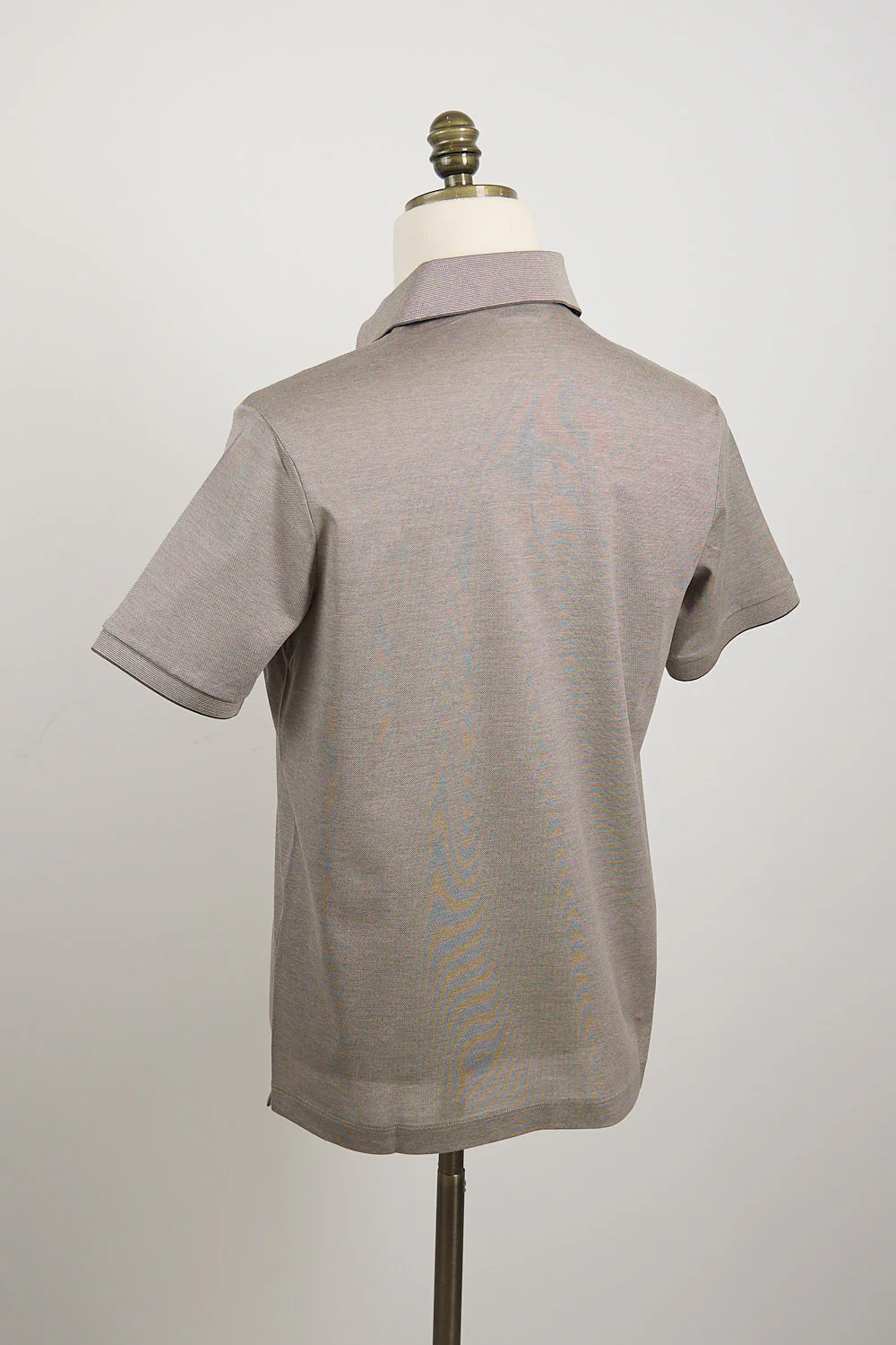 Shark Tag Two Tone Cotton Piqué Polo - Image 3