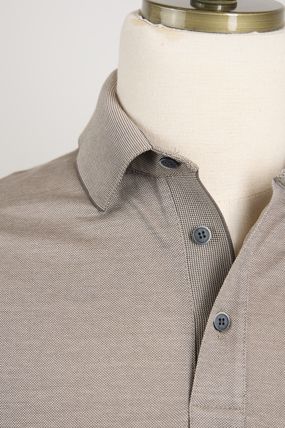 Shark Tag Two Tone Cotton Piqué Polo - Image 5