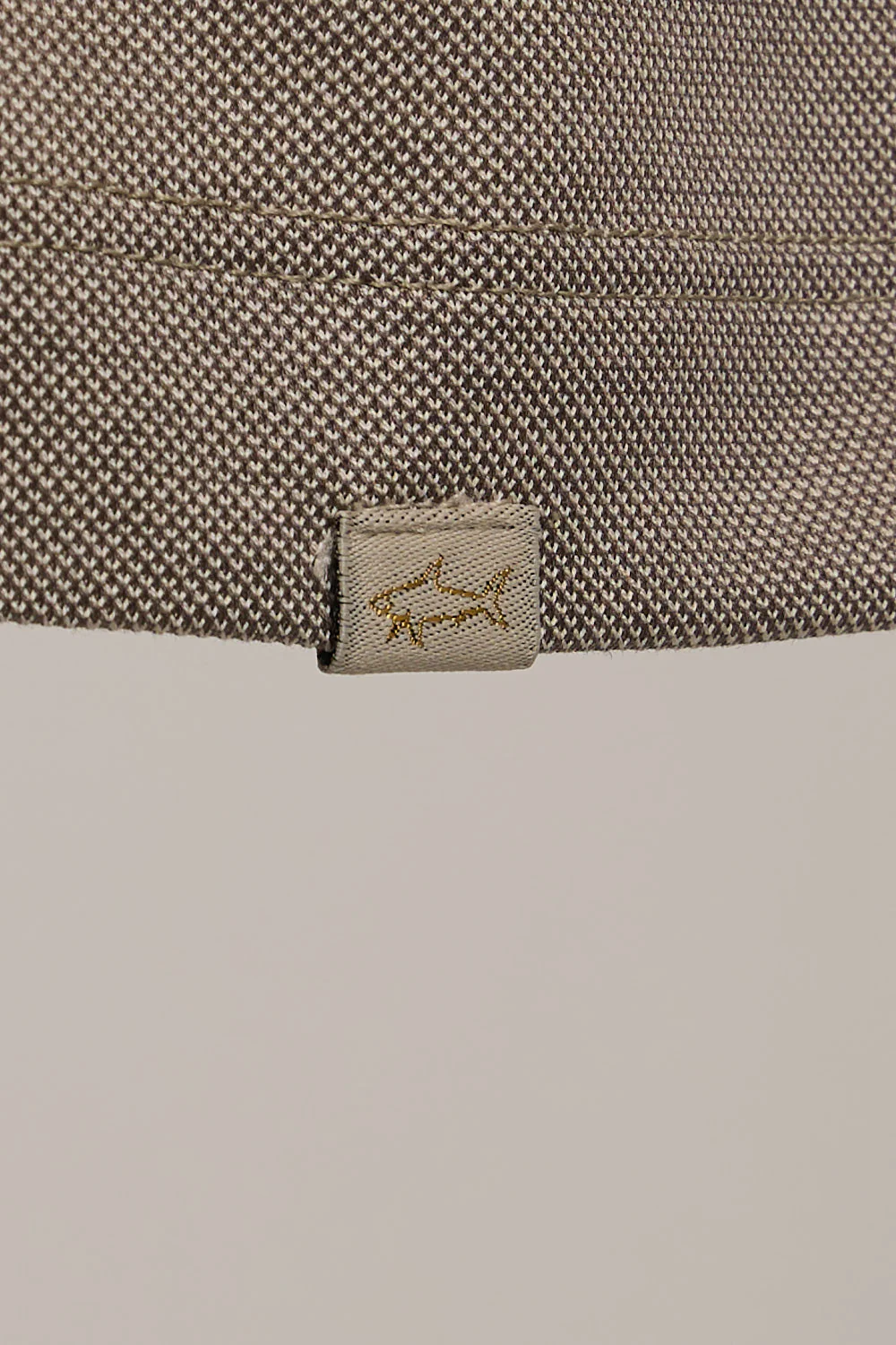 Shark Tag Two Tone Cotton Piqué Polo - Image 7