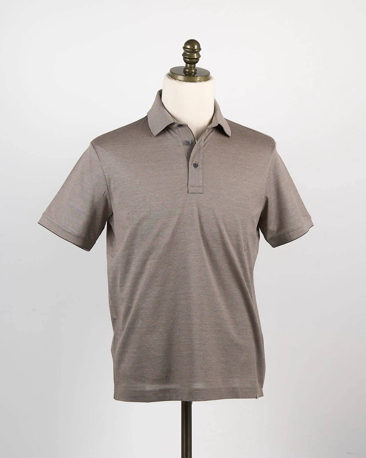 Shark Tag Two Tone Cotton Piqué Polo - Image 9
