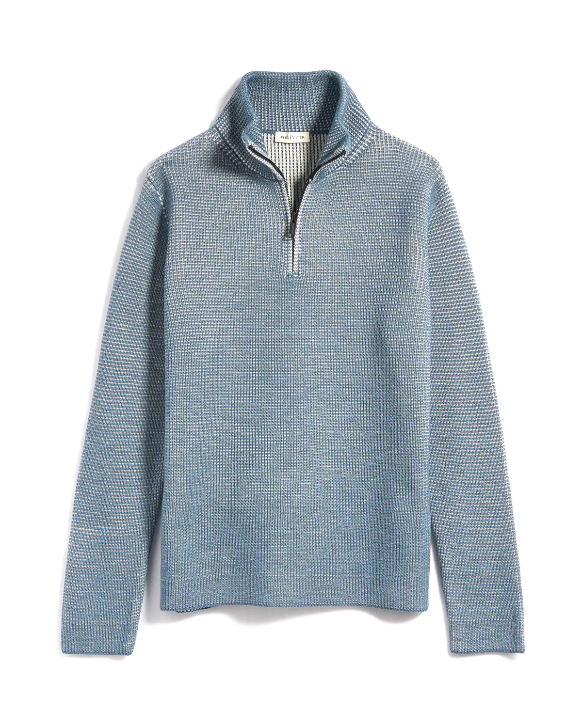 Double Royal Stitch 1/4 Zip Sweater