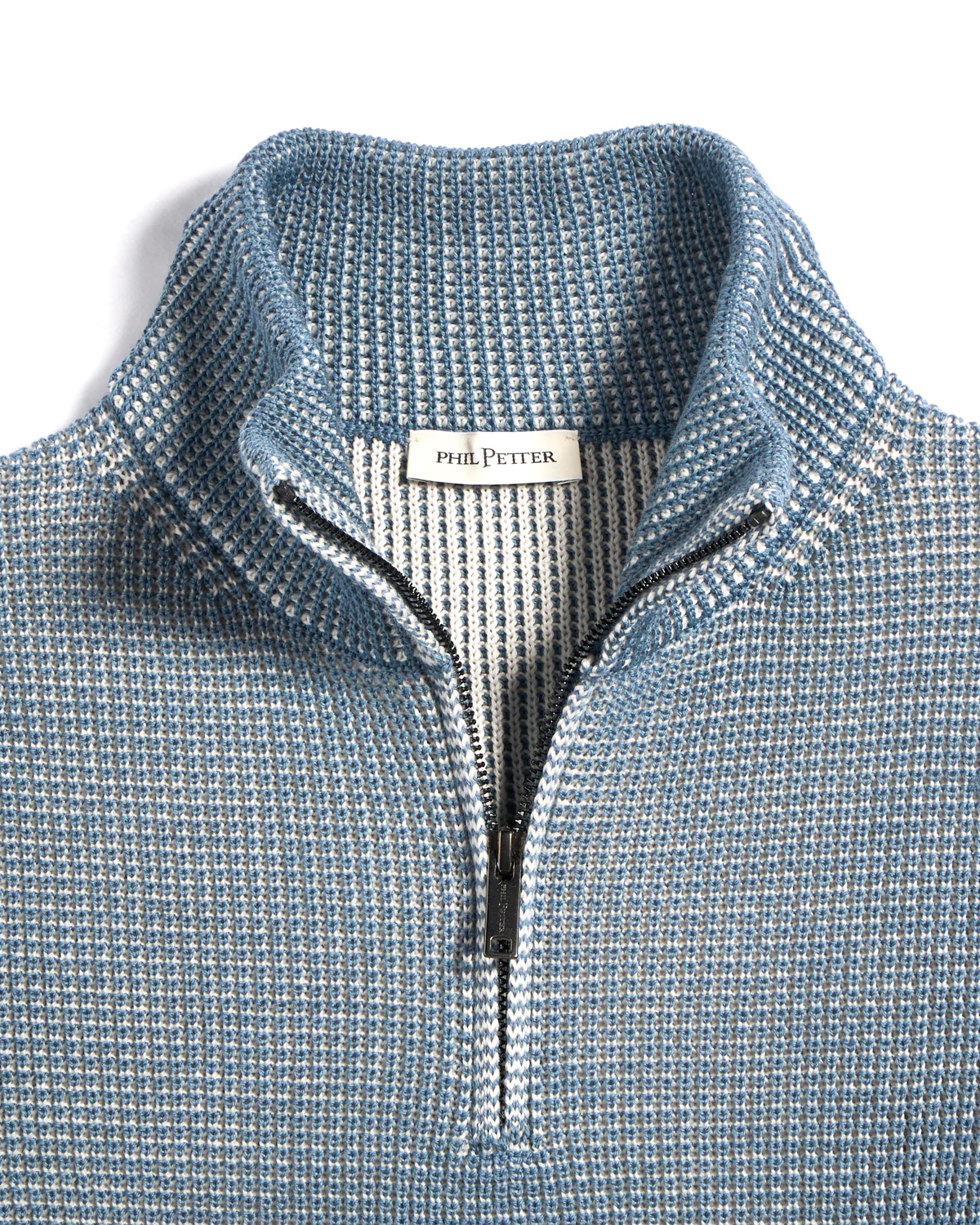 Double Royal Stitch 1/4 Zip Sweater - Image 2