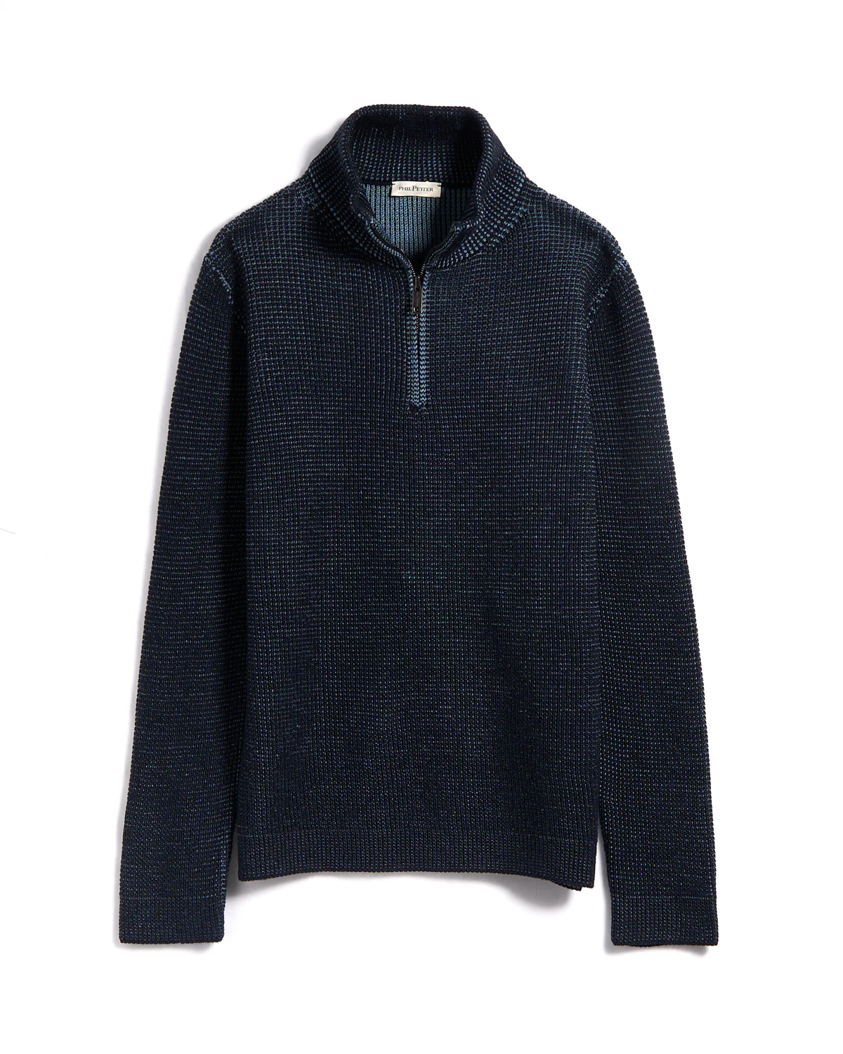 Double Royal Stitch 1/4 Zip Sweater
