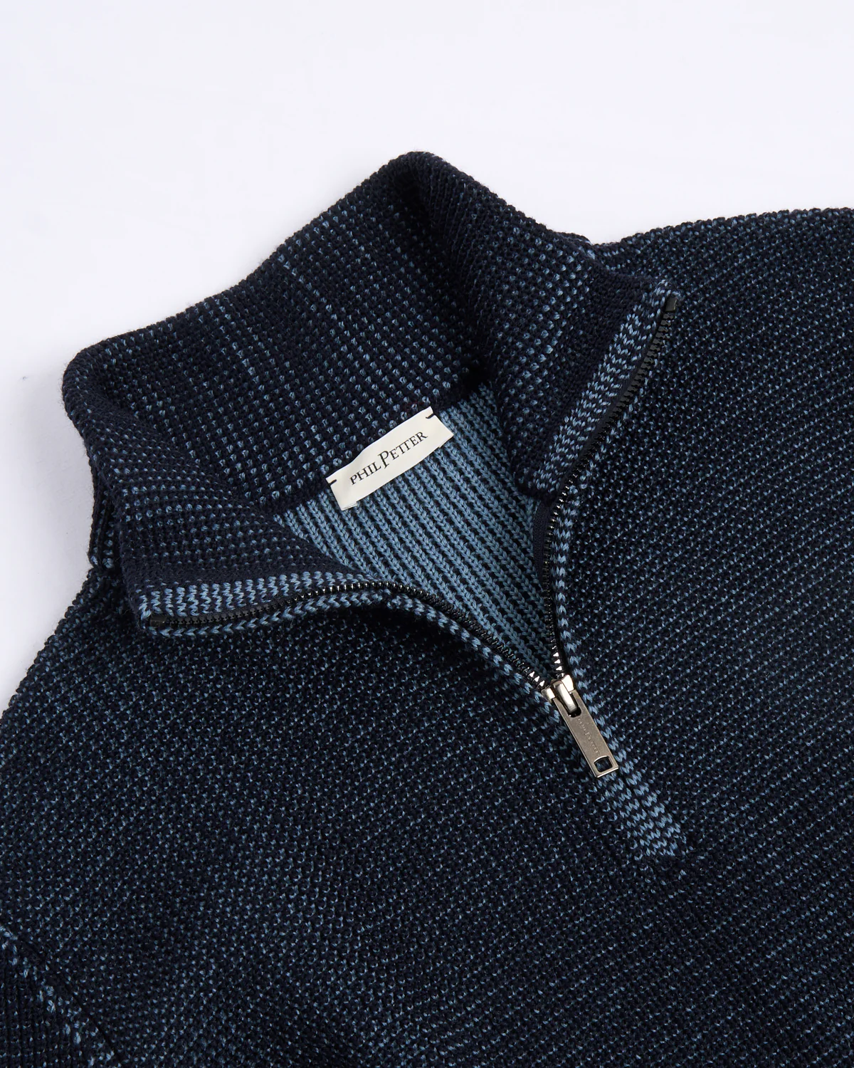 Double Royal Stitch 1/4 Zip Sweater - Image 2