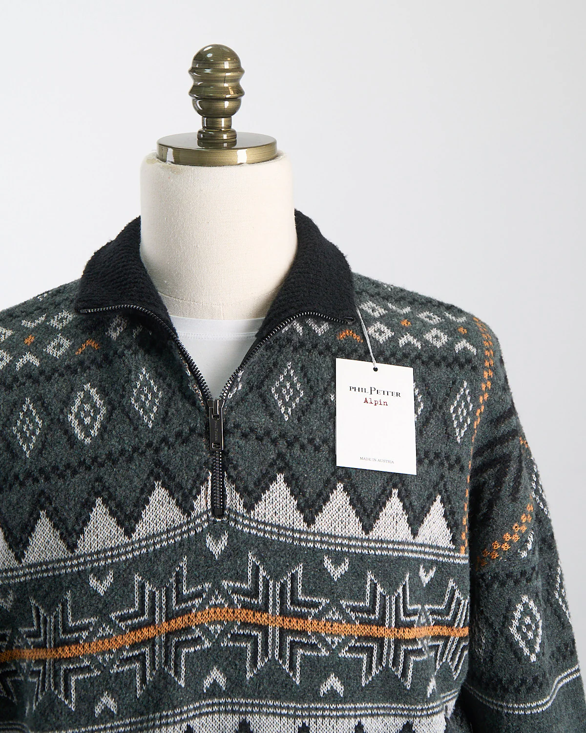 Quarter Zip Après Ski Fairisle Sweater - Image 3