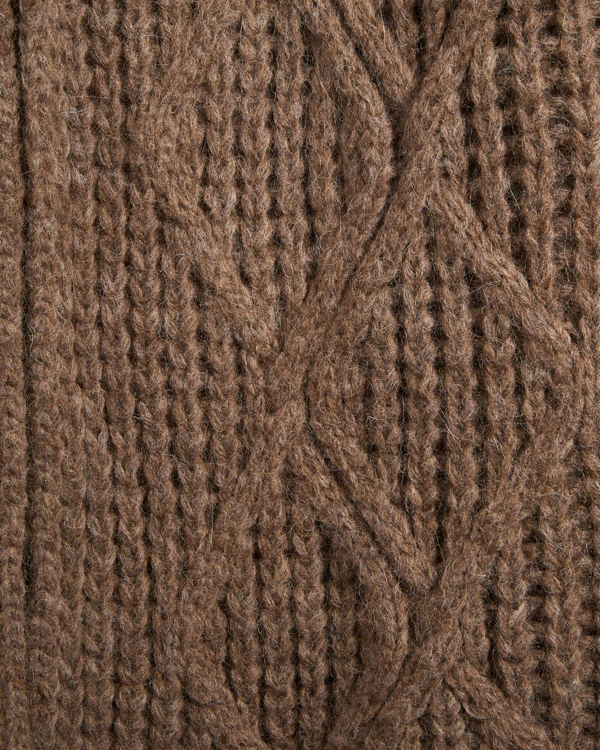 3 Gauge Baby Alpaca Fluffy Diamond Cob Stitch Cardigan - Image 3