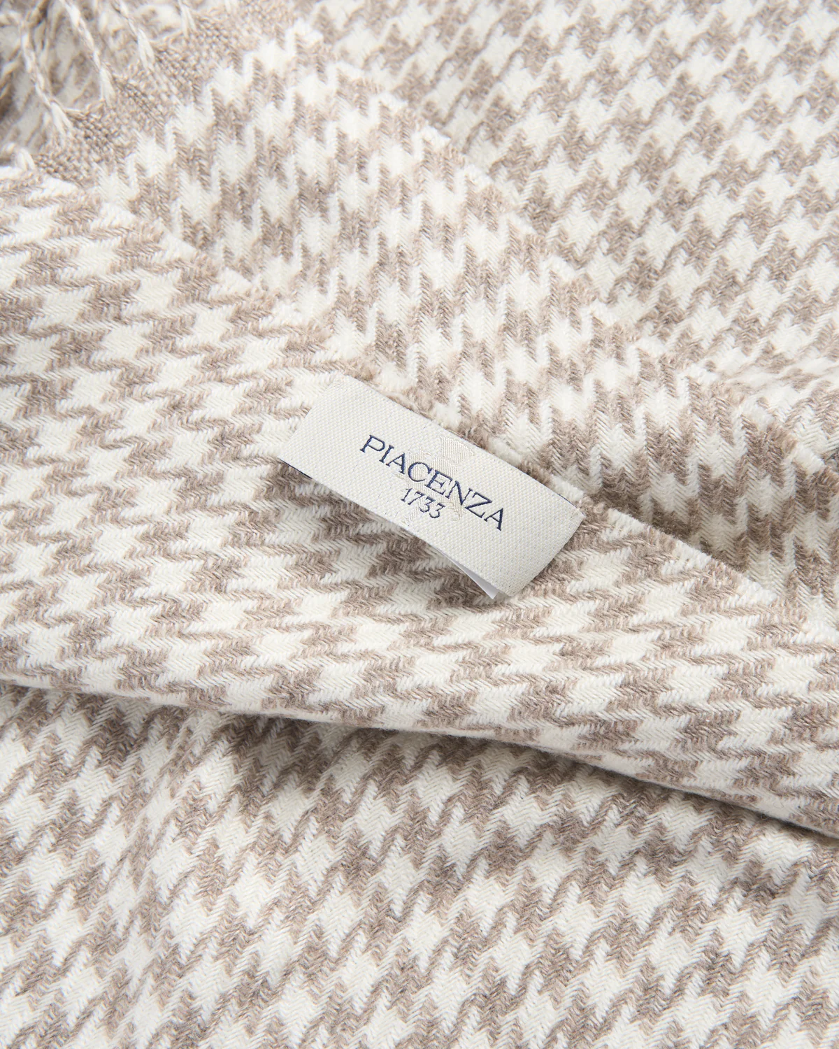 Silk & Cashmere Houndstooth Dressy Scarf - Image 3