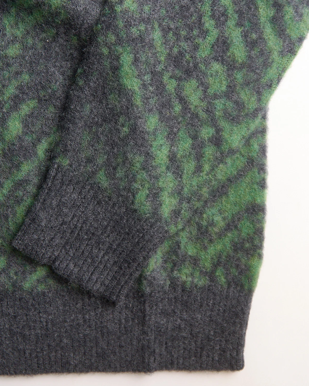 Wool Girocollo Punto Jaquard Pixel Pettinato Sweater - Image 11