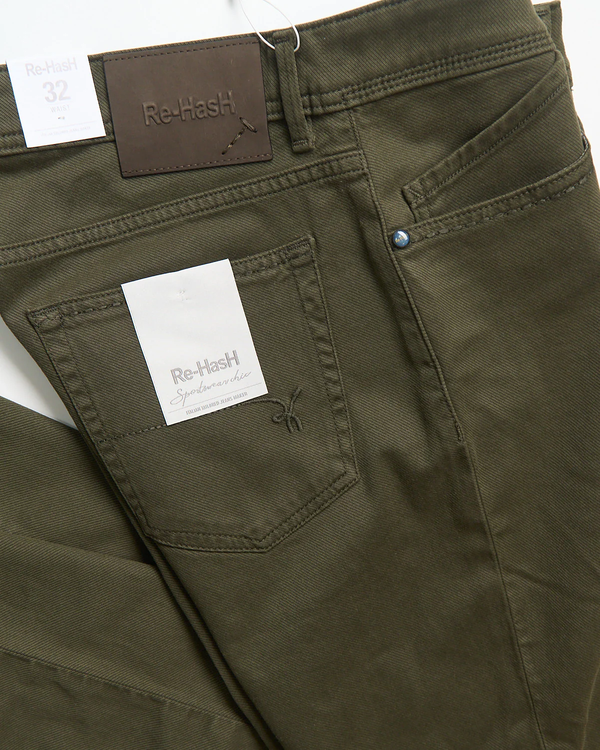 'Rubens' Tailored Fit Stretch Cavalry Twill 5 Pocket Pants - Image 2