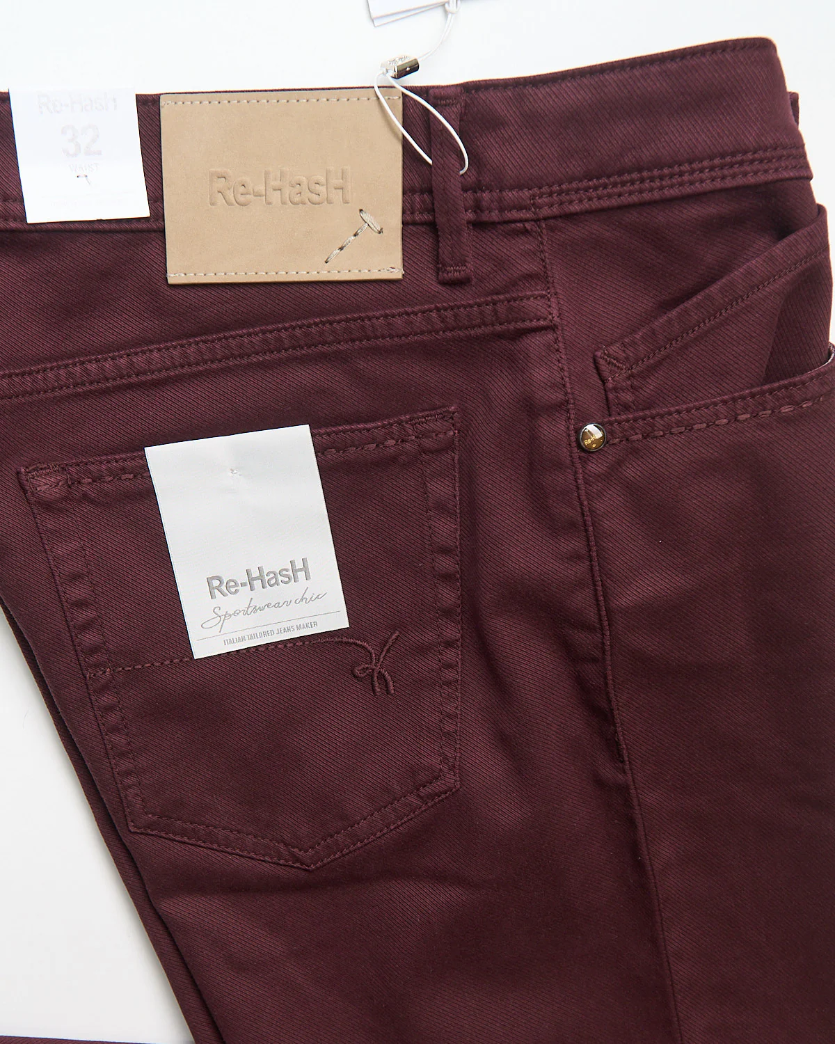 'Rubens' Tailored Fit Stretch Cavalry Twill 5 Pocket Pants - Image 2