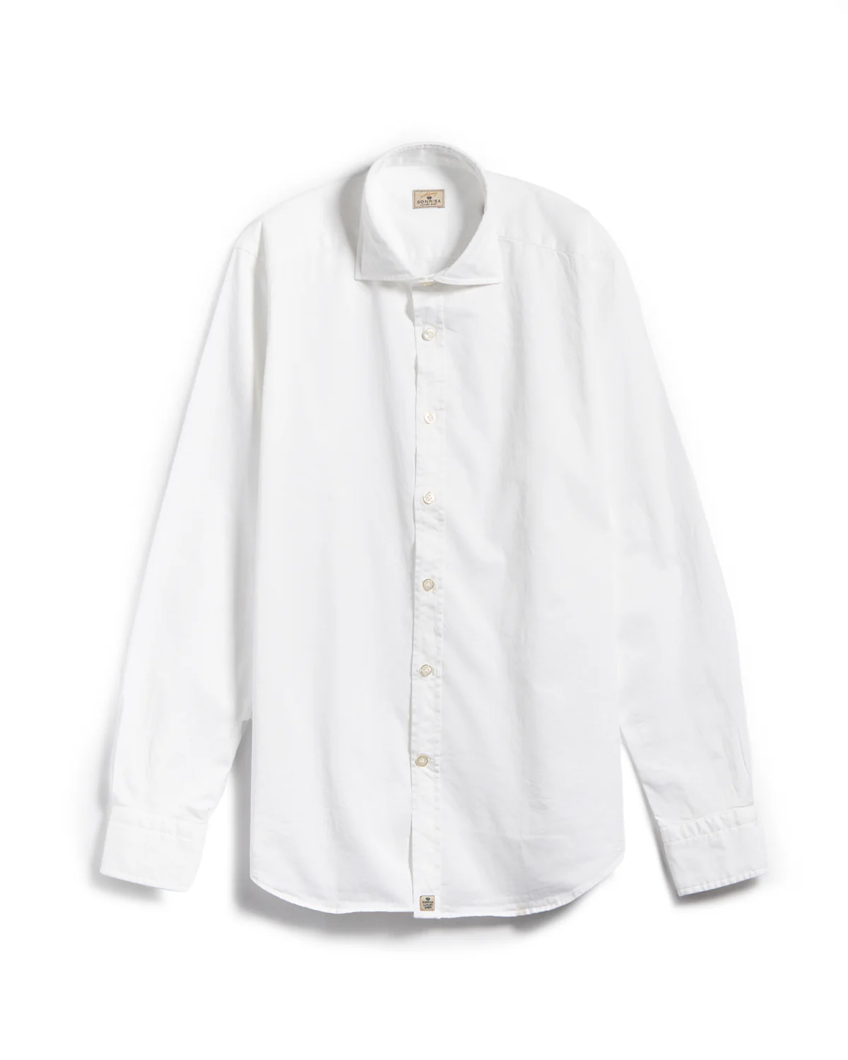 Garment Washed Solid Cotton Slim Fit Casual Shirt