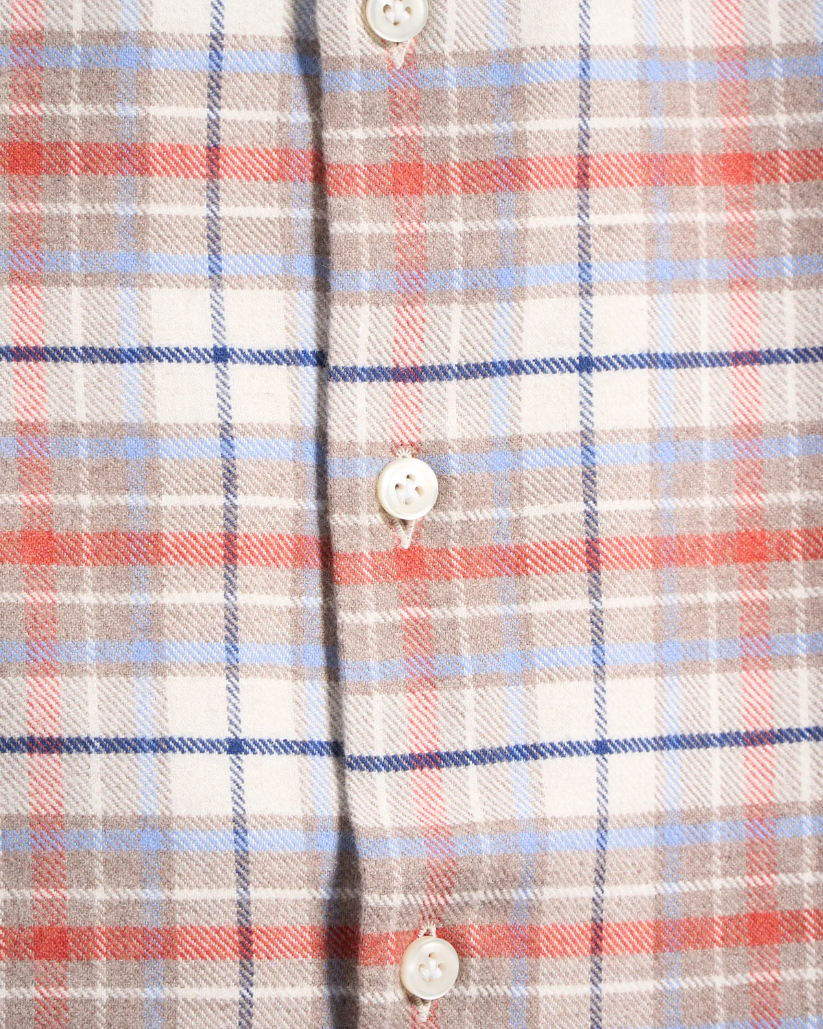 Lofty Flannel Check Twill Comfort Fit Luxury Sport Shirt - Image 4