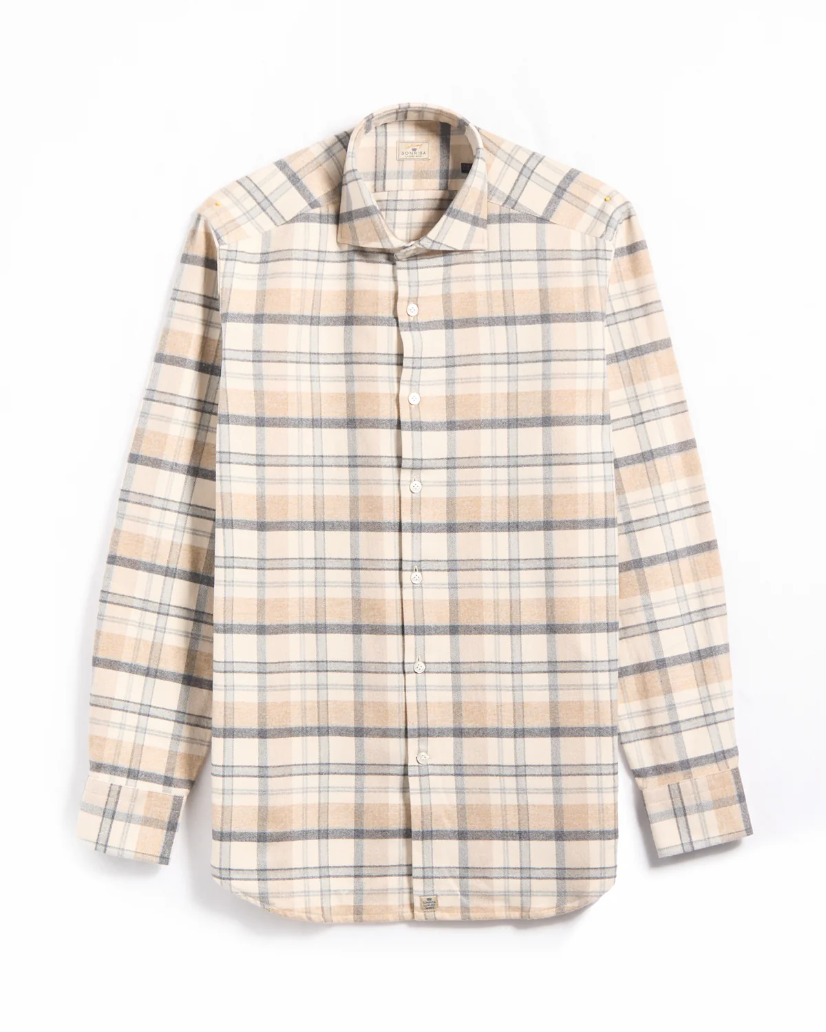Lofty Flannel Check Twill Comfort Fit Luxury Sport Shirt